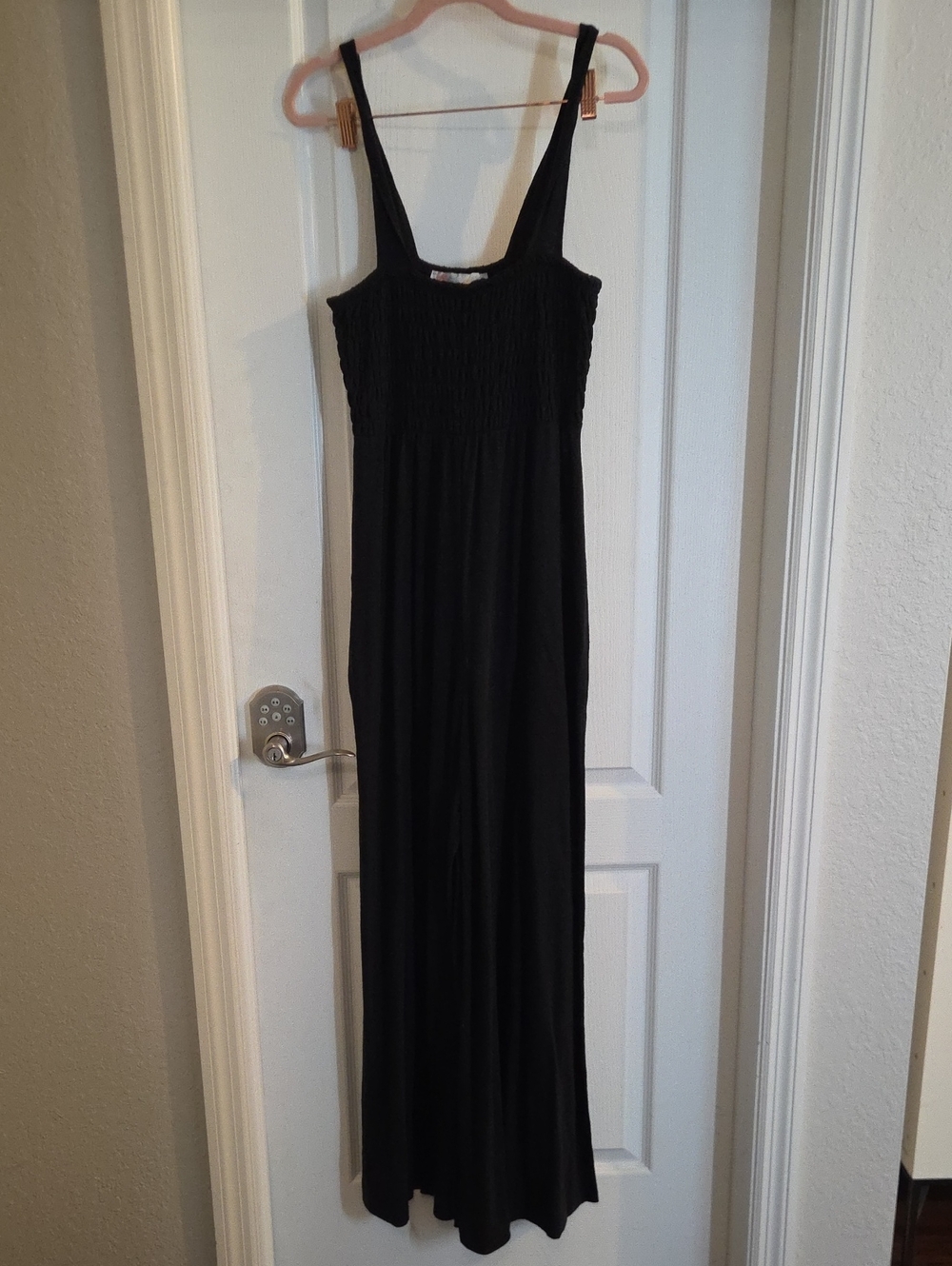 Free People Black Wide-Leg Jumpsuit
